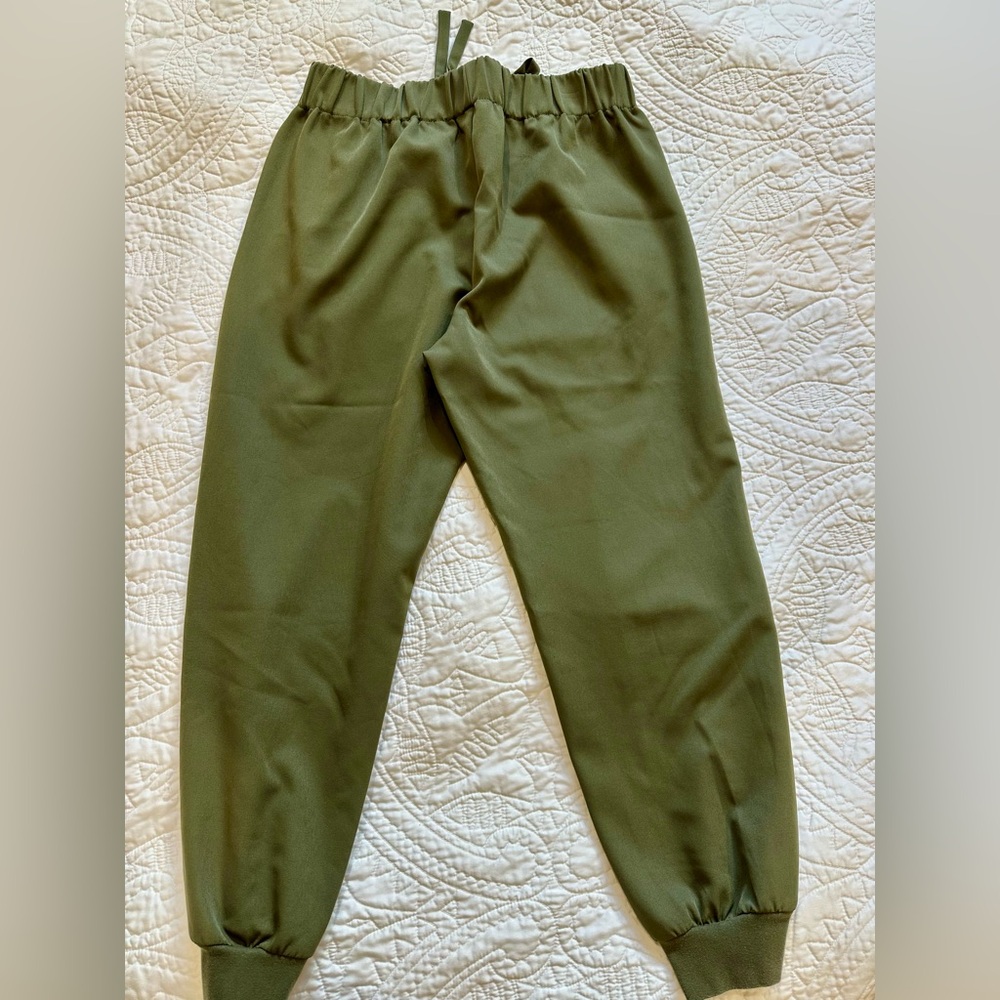 Prologue Green Joggers Elastic Cuffs Relaxed Fit size Medium - Picture 2 of 4